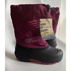 Kamik Youth Insulated Winter Waterproof Snow Boots • Size 5 NWT